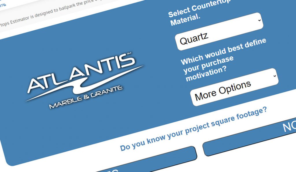 Instant Countertops Estimator Atlantis Stone Countertops Free